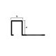 Профиль Neexy PV32 для плитки внешний P алюминий 10x12мм