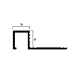 Профиль Neexy PVL31 для плитки внешний P латунь 10x10мм Профиль Neexy PVL31 для плитки внешний P латунь 10x10мм